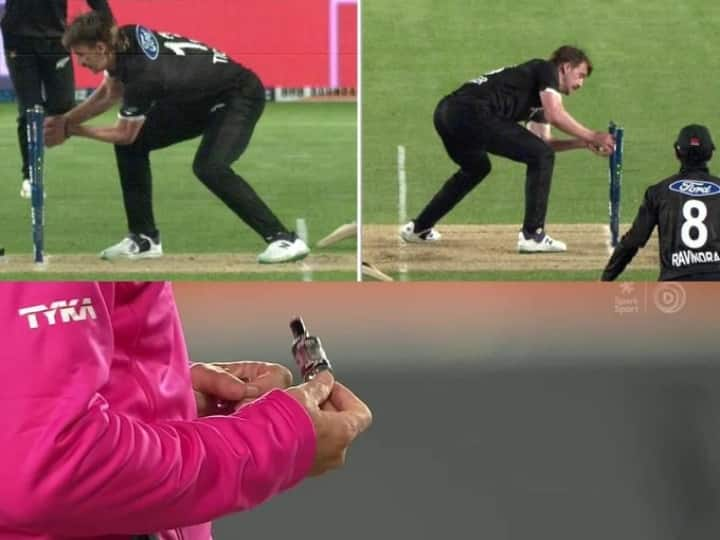 NZ vs SL 1st ODI Batsman Not Out Because Stumps Bails battery discharge VIDEO: 'फील्डर ने खिलाड़ी को किया रन आउट, लेकिन नहीं मिला विकेट', पढ़ें दिमाग घुमा देने वाली वजह