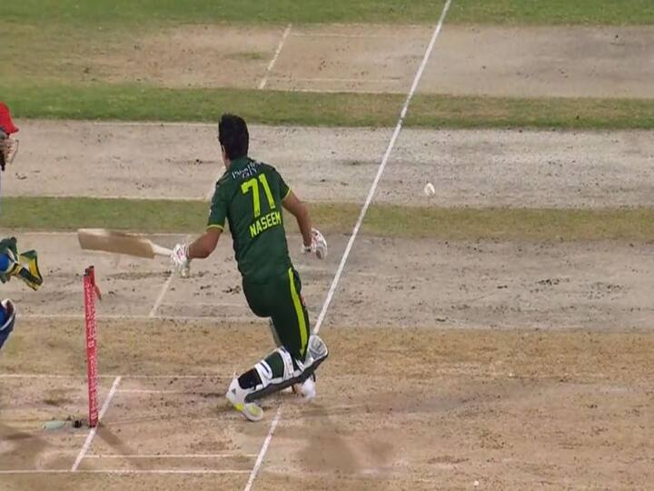 AFG vs PAK: Naseem Shah Gets Out Hit Wicket In Bizarre Dismissal, Video Goes Viral AFG vs PAK: Naseem Shah Gets Out Hit Wicket In Bizarre Dismissal, Video Goes Viral