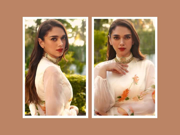 Aditi Rao Hydari is all set for the release of her upcoming web series 'Jubilee' on Amazon Prime. Currently, she is busy with the promotions and graces the occasion in a saree.