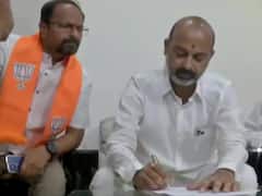 TSPSC Leak Issue: SIT Officials Serve Notice To Telangana BJP Chief Bandi Sanjay At His Residence