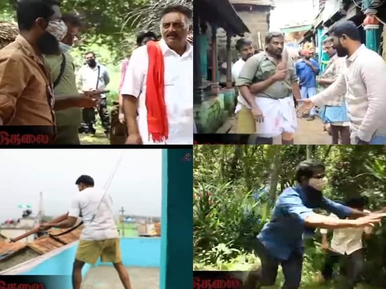 Viduthalai Part one movie making video released shared by Soori online goes viral Viduthalai Making: ஆக்‌ஷனில் கலக்கும் சூரி.. காடு, மேடு பார்க்காமல் உழைத்த படக்குழு...  அசரவைக்கும் விடுதலை மேக்கிங்..!