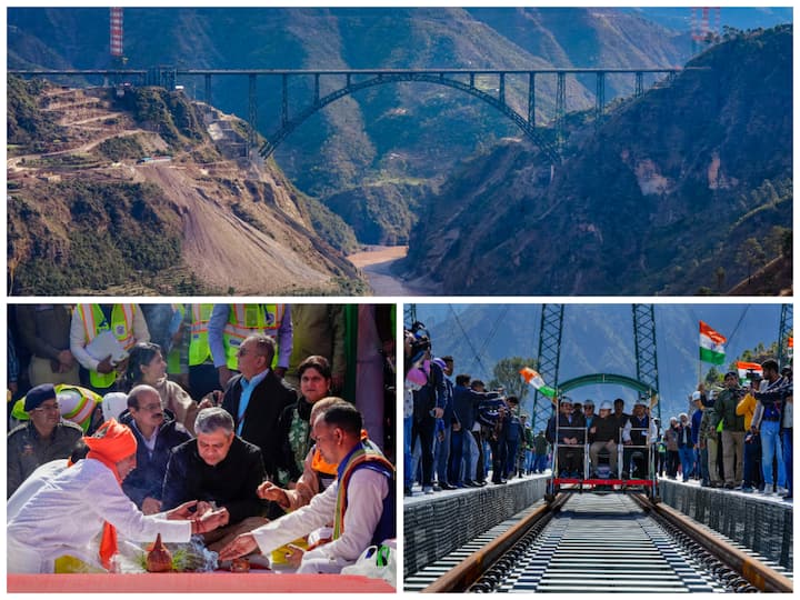 The world's highest railway bridge over the Chenab river in Jammu and Kashmir is soon to get operational for rail traffic. On Sunday, the railway's minister performed bhumi pujan at the bridge.