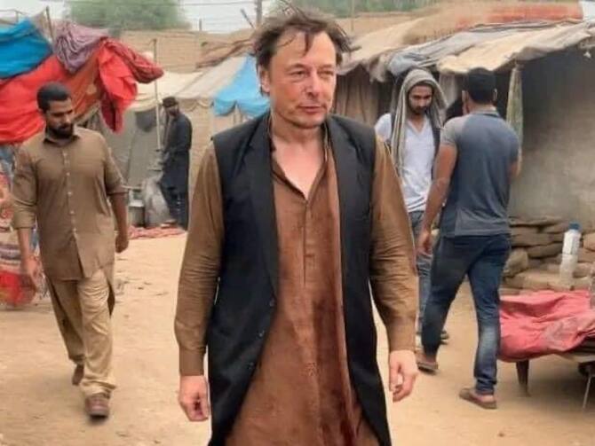 Pakistan Duplicate Twitter Ceo Elon Musk Walking Around Street For Buying Fruit Photos Goes Viral | Pakistani Elon Musk: पाकिस्तान में फ्रूट्स खरीदते दिखे 'एलन मस्क', तस्वीर हो रही वायरल