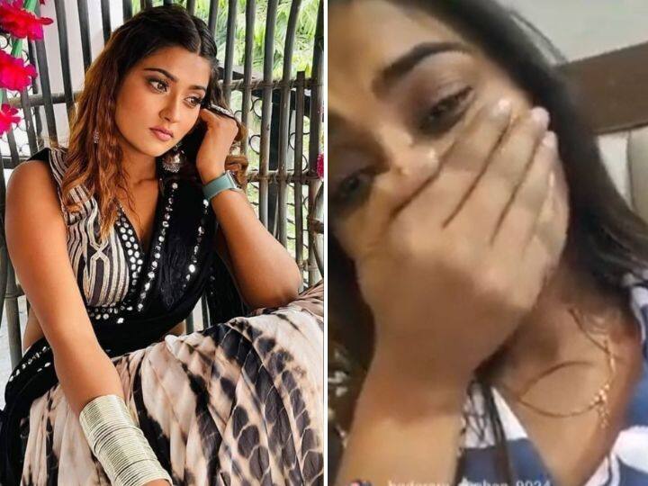 Akanksha Dubey cry in her last instagram live video before suicide watch here Akanksha Dubey Suicide: सुसाइड से कुछ देर पहले आकांक्षा दूबे ने किया था इंस्टा लाइव, फूट-फूट कर रोती दिखीं- Video