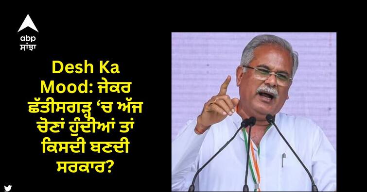 desh-ka-mood-abp-news-matrize-survey-chhattisgarh-assembly-election-2023-26-march-2023 Desh Ka Mood: ਜੇਕਰ ਛੱਤੀਸਗੜ੍ਹ ‘ਚ ਅੱਜ ਚੋਣਾਂ ਹੁੰਦੀਆਂ ਤਾਂ ਕਿਸਦੀ ਬਣਦੀ ਸਰਕਾਰ? ABP Matrize ਸਰਵੇਖਣ ਵਿੱਚ ਹੈਰਾਨ ਕਰਨ ਵਾਲੇ ਨਤੀਜੇ ਆਏ ਸਾਹਮਣੇ