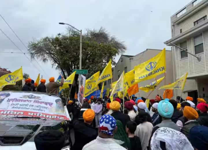 Amritpal Singh Supporters Protest At America Times Square See Video