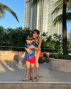 બ્લેક મોનોકોનીમાં પલક તિવારીનો જોવા મળ્યો હોટ અંદાજ, જુઓ તસવીરો