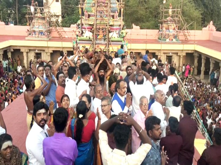 நீடூர் சோமநாதசுவாமி கோயில் கும்பாபிஷேக விழா - பல்லாயிரக்கணக்கான பக்தர்கள் பங்கேற்பு