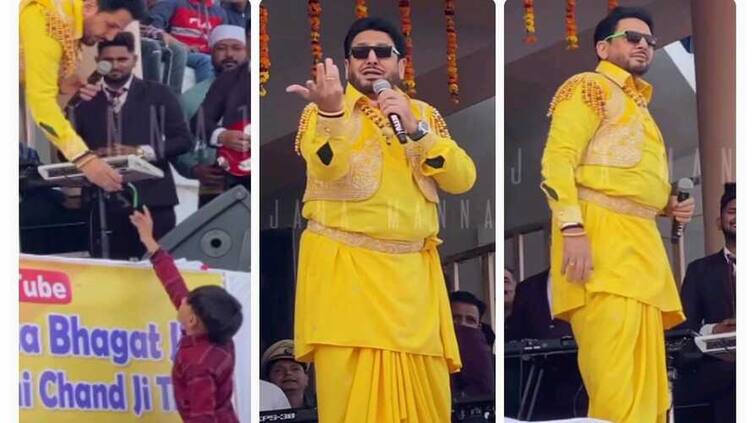 gurdas maan heart winning gesture towards a little fan will surely win your heart watch video here Gurdas Maan: ਗੁਰਦਾਸ ਮਾਨ ਨੂੰ ਲਾਈਵ ਸ਼ੋਅ 'ਚ ਮਿਲਣ ਪਹੁੰਚਿਆ ਛੋਟਾ ਬੱਚਾ, ਨੰਨ੍ਹੇ ਫੈਨ ਨੂੰ ਦੇਖ ਮਾਨ ਨੇ ਕੀਤੀ ਅਜਿਹੀ ਹਰਕਤ, ਦੇਖੋ ਵੀਡੀਓ