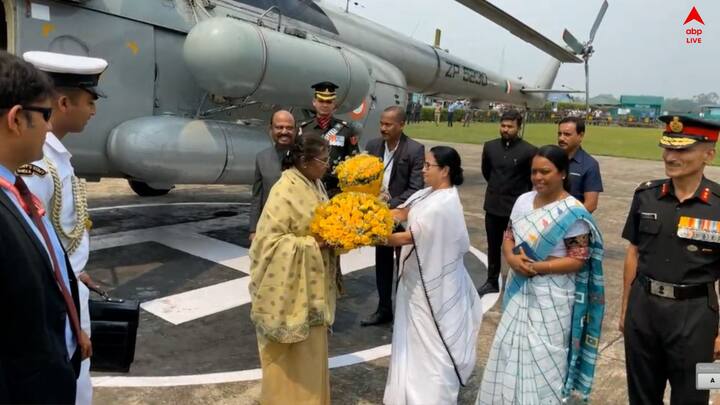 CM welcomed President: দু’দিনের সফরে আজ কলকাতায় এলেন রাষ্ট্রপতি দ্রৌপদী মুর্মু। কালও তাঁর একাধিক কর্মসূচি রয়েছে।