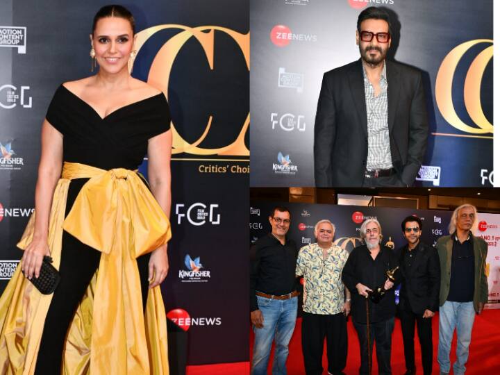 Bollywood News: मुंबई में 5th Edition of Critics Choice Awards का आयोजन किया गया. जिसमें बॉलीवुड के कई सितारों ने शिरकत की. इनकी तस्वीरें अब सोशल मीडिया पर सामने आई हैं.