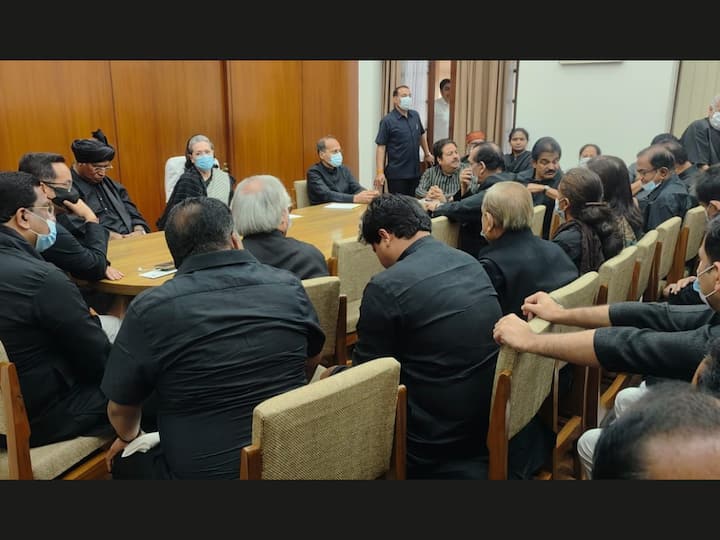 Ahead of the proceedings of the House, Congress MP Pramod Tiwari, in a black kurta, said that he will show his black watch and 