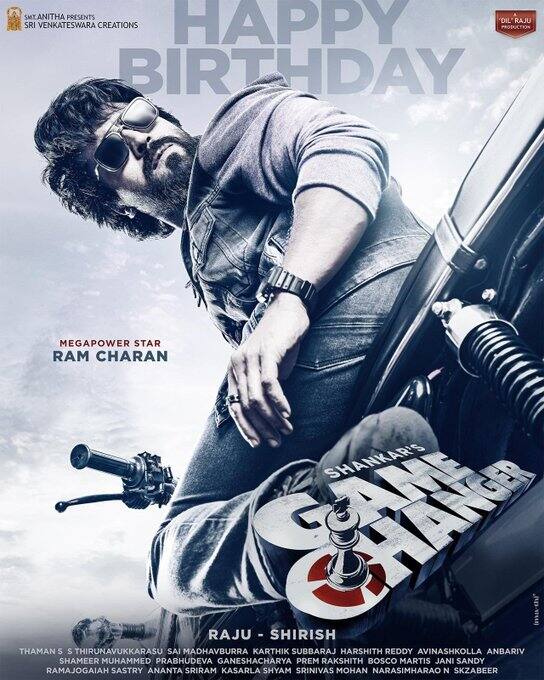 ராம் சரணின் பிறந்தநாளை முன்னிட்டு, ஆர்சி 15 படத்தின் டைட்டில் வீடியோ வெளியிடப்பட்டது. கேம் சேஞ்சர் என்ற அத்திரைப்படத்தின் பர்ஸ்ட் லுக்கும் வெளியானது