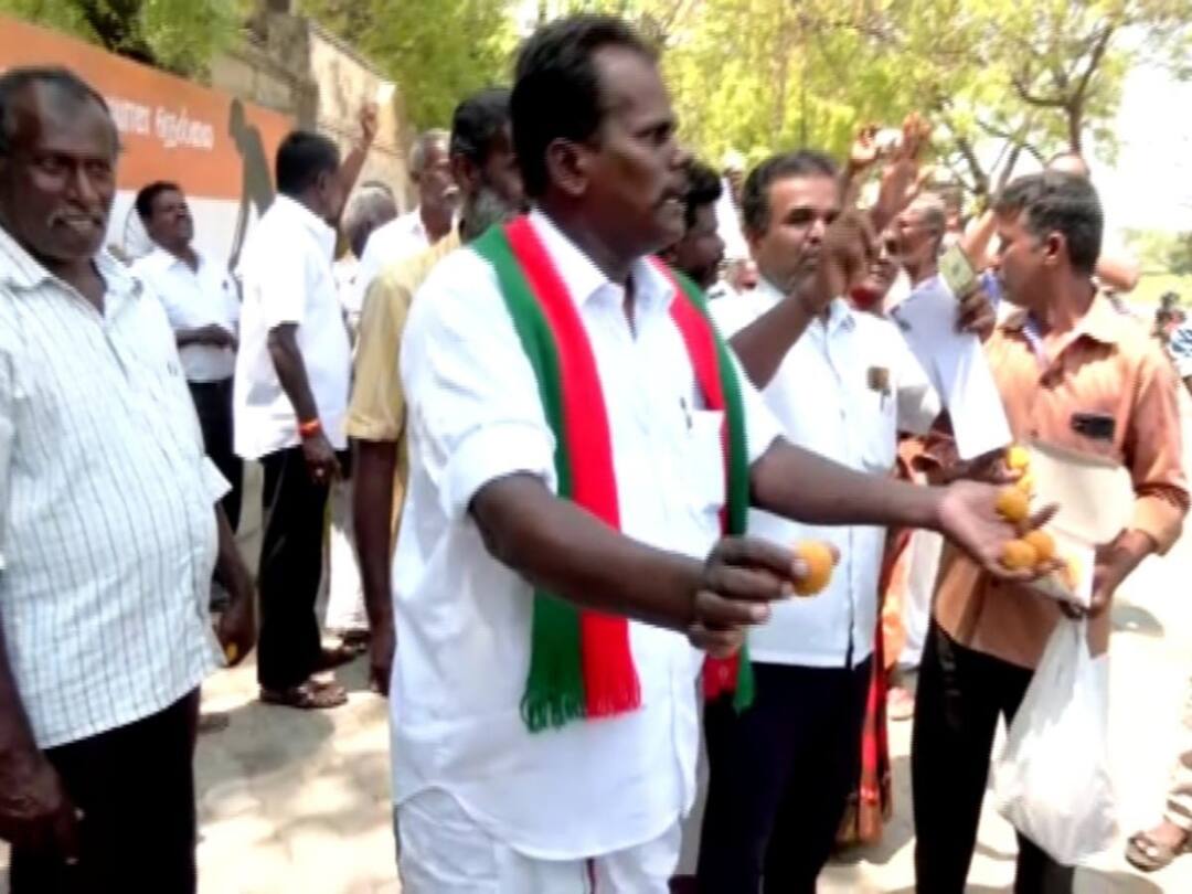 ஓராண்டாக நடவடிக்கையில்லாத மனு; நெல்லையில் ஆட்சியருக்கு லட்டு கொடுக்க முயன்ற நபர்கள் கைது