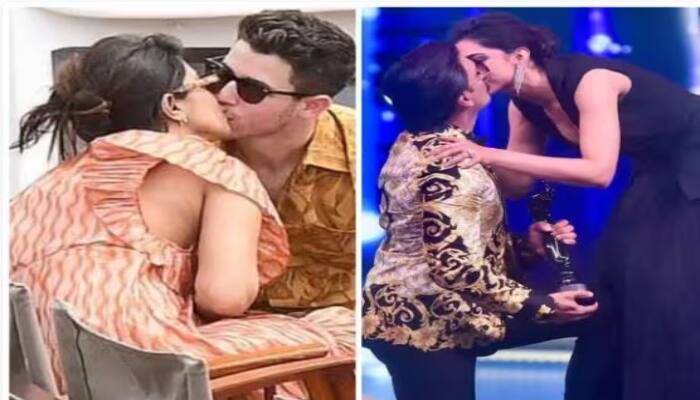 Celebs Kissing In Public : ਬਾਲੀਵੁੱਡ ਦੇ ਕਈ ਜੋੜੇ ਖੁੱਲ੍ਹ ਕੇ ਇਕ-ਦੂਜੇ 'ਤੇ ਪਿਆਰ ਦਾ ਇਜ਼ਹਾਰ ਕਰਦੇ ਹਨ। ਕਈ ਮਸ਼ਹੂਰ ਹਸਤੀਆਂ ਨੂੰ ਜਨਤਕ ਤੌਰ 'ਤੇ ਕਿੱਸ ਕਰਦੇ ਦੇਖਿਆ ਗਿਆ ਹੈ। ਇੱਥੇ ਜਾਣੋ ਕੌਣ ਹਨ ਉਹ ਸਿਤਾਰੇ।