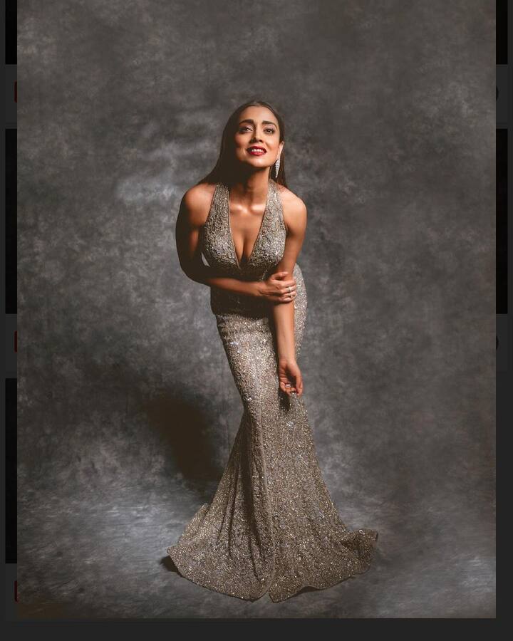 The gown had embellishments and sequins all over it. (Image Source: Instagram)