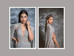 Shriya Saran Dazzles In A Silver Gown. Take A Look