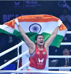 Photos: மகளிர் உலக குத்துச்சண்டை சாம்பியன்சிப் போட்டியில் தங்கம் வென்ற தங்கங்கள்