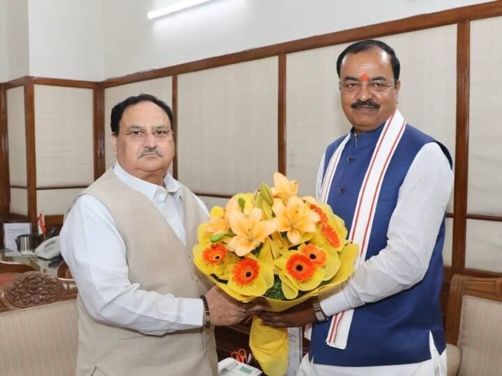UP Deputy CM Keshav Prasad Maurya Meets BJP President JP Nadda Delhi Visit UP News: डिप्टी सीएम केशव प्रसाद मौर्य का दिल्ली दौरा, बीजेपी अध्यक्ष जेपी नड्डा से की मुलाकात