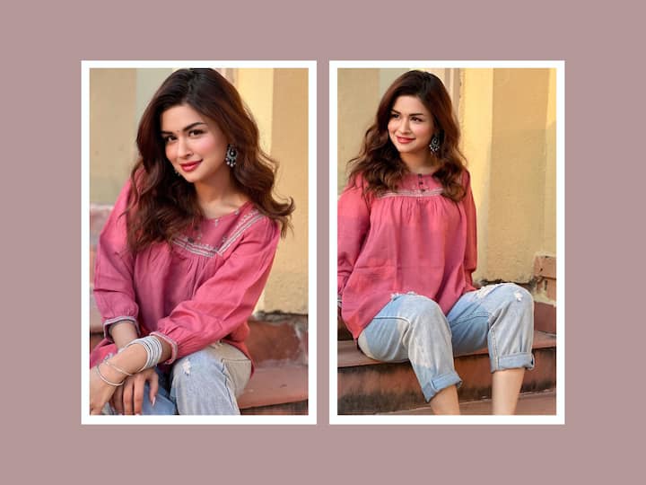 Avneet Kaur recently shared a couple of pictures in simple jeans and a top looking really adorable. Here are the pictures.