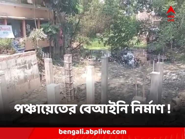 South 24 Parganas Namkhana TMC Panchayat blocking drainage canal to make market complex South 24 Parganas : নিকাশি খাল বুজিয়ে মার্কেট কমপ্লেক্স তৈরি করছে তৃণমূল পরিচালিত পঞ্চায়েত ! নামখানায় চাঞ্চল্য