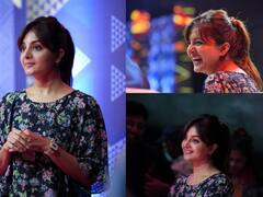 Manju Warrier : 'மயக்குறியே சிரிக்கிறியே...' குழந்தை போல் க்யூட்டாக சிரிக்கும் மஞ்சு வாரியர்!