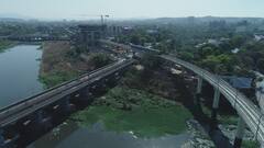 Pune Metro : आली रे आली मेट्रो आली! शिवाजीनगर ते रुबी हॉलपर्यंत मेट्रोची चाचणी यशस्वी; पाहा ड्रोन फोटो...