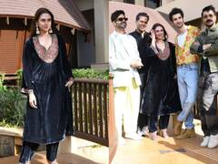 Jubilee के प्रमोशन के लिए नवाबी लुक में पहुंचीं आदिति राव हैदरी, टीम के साथ दिए पोज