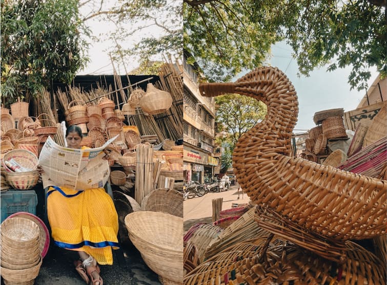 maharashtra news pune news burud ali bamboo market in ganesh peth pune know details Burud Ali Pune : बांबुच्या कलाकृती; जुनी परंपरा आणि नवी फॅशन जपणारी पुण्यातील 'बुरुड आळी'