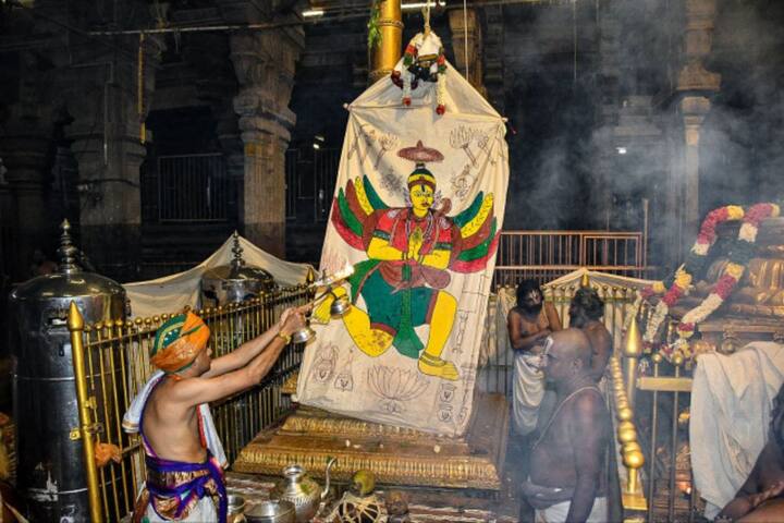 The Panguni Chariot will be held on the 6th at Srirangam Ranganatha Temple, Trichy TNN Sri rangam Temple: வரும் 6ஆம் தேதி ஸ்ரீரங்கம் ரங்கநாதர் கோயில்  பங்குனி  தேரோட்டம்