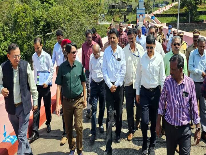 Theni: After 10 months, a monitoring team inspected Mullai Periyar Dam TNN தேனி : 10 மாதங்களுக்கு பிறகு முல்லை பெரியாறு அணையில் கண்காணிப்பு குழு ஆய்வு