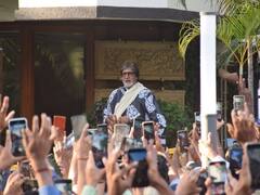 చేతికి కట్టుతో ఫ్యాన్స్‌ను కలిసిన అమితాబ్ - మళ్లీ సెట్స్ మీదకు ఎప్పుడు వస్తారో?