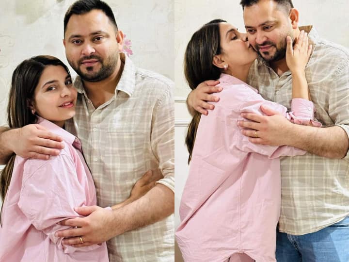 Tejaswi Yadav Welcomes First Child: तेजस्वी यादव पिता बन गए हैं. उनकी पत्नी राजश्री ने एक बेटी को जन्म दिया है. इस मौके पर तेजस्वी यादव और उनकी बहन की तस्वीरें सामने आई हैं.