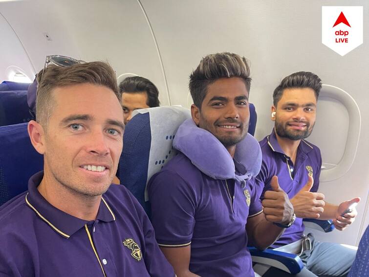 IPL 2023: Kolkata Knight Riders cricketers arrive at Chandigarh, to practice on Thursday at PCA Stadium Mohali KKR 2023: চণ্ডীগড়ে পৌঁছে গেলেন কেকেআর ক্রিকেটারেরা, লক্ষ্মীবারে নেমে পড়ছেন চূড়ান্ত প্রস্তুতিতে