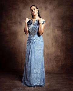 Neha Dhupia Looks Like A Mermaid In A Blue Outfit. See Pics