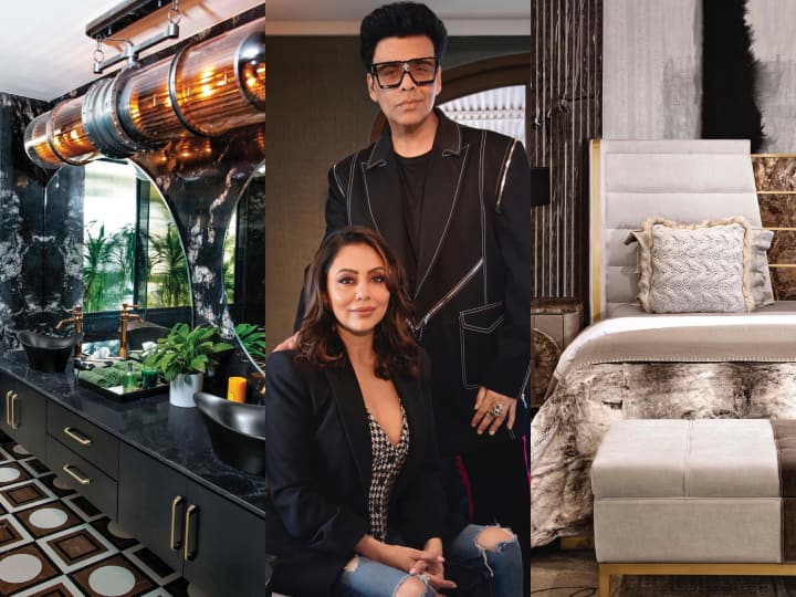 Karan Johar House Pics : गौरी खान ने करण जौहर के घर को डिजाइन करते हुए उनके होम स्वीट होम को मेकओवर दे दिया है. करण के घर की खूबसूरत तस्वीरें उन्होंने अपने इंस्टाग्राम से शेयर की हैं.