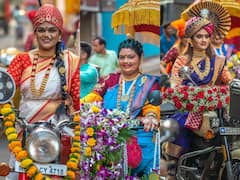 Girgaon Shobha yatra 2023: मुंबई के एक शोभा यात्रा में बुलेट की सवारी से चर्चा में आई महिलाएं, तस्वीरों में देखिए अंदाज