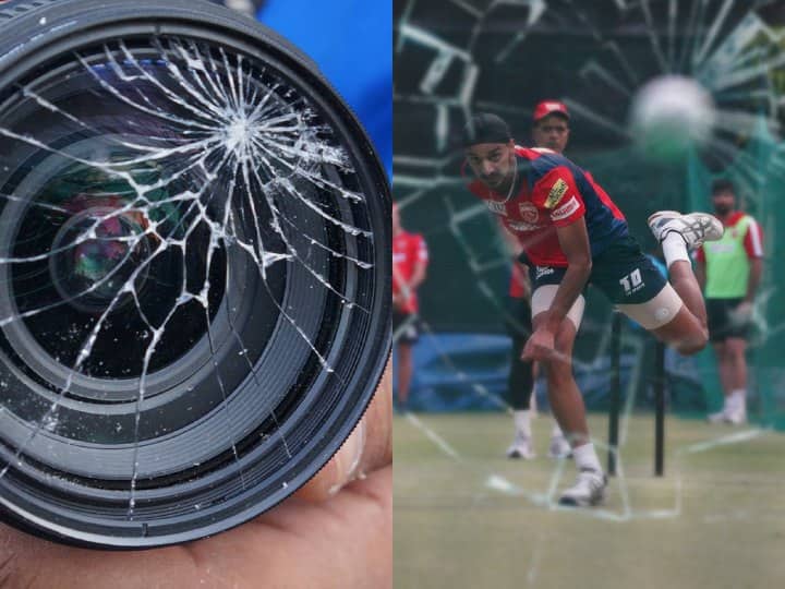 Arshdeep Singh IPL 2023: पंजाब किंग्स के तेज गेंदबाज अर्शदीप सिंह ने बॉलिंग के दौरान कैमरे का लेंस तोड़ दिया. पंजाब किंग्स ने इससे जुड़ी फोटो शेयर की है.