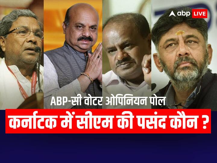 ABP Cvoter Karnataka Election 2023 Opinion Poll who is first choice cm face in karnataka HD Kumaraswamy, DK Shivakumar, Basavaraj Bommai ABP Cvoter Opinion Poll: कर्नाटक में मुख्यमंत्री पद के लिए पहली पसंद कौन? सामने आए हैरान करने वाले नतीजे