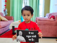 Rahul Gandhi Disqualified As MP: 'ये घर राहुल गांधी का है', पोस्टर चिपकाकर लोग बोले- वो लोगों के दिलों में रहते हैं