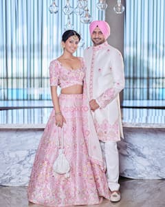 Geeta Basra And Harbhajan Singh Give Couple Goals Twinning In Pink, SEE PICS