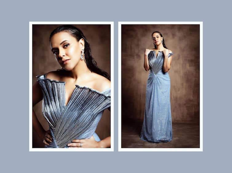 Neha Dhupia Looks Like A Mermaid In A Blue Outfit. See Pics
