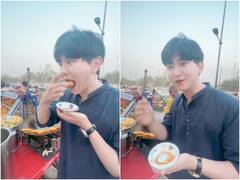 सड़क किनारे ठेले पर कोरियन लड़के ने खाए गोलगप्पे, फिर जो रिएक्शन दिया वो वायरल हो गया...