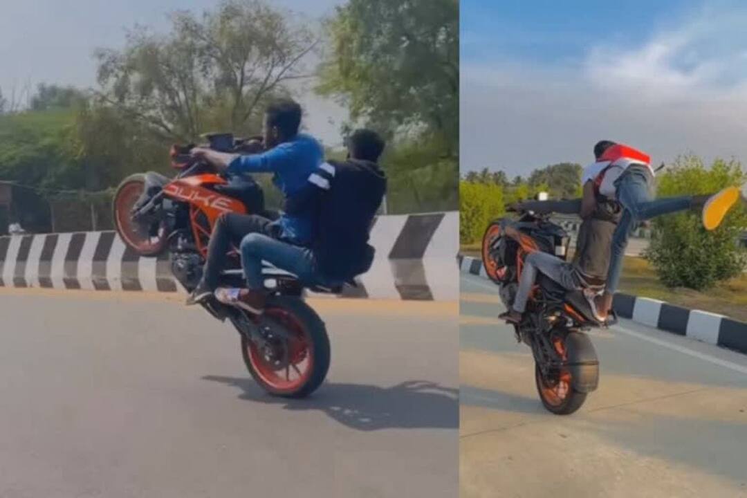 Trichy: ‘இளைஞர்கள் யாரும் பைக் சாகசத்தில் ஈடுபட வேண்டாம்’ - மாணவர் மூலம் போலீஸ் அறிவுரை