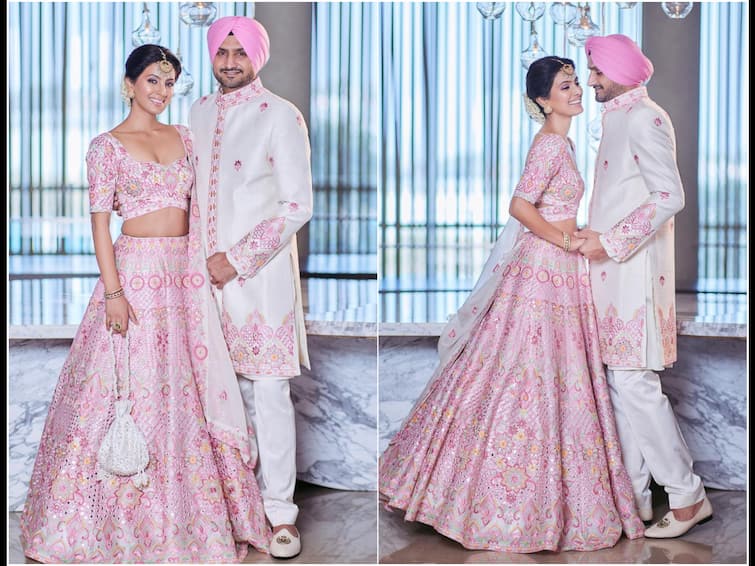 Geeta Basra And Harbhajan Singh Give Couple Goals Twinning In Pink, SEE PICS