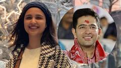 'হাসি তো ফাঁসি..', রাঘবকে নিয়ে প্রশ্ন শুনেই পরিণীতির মুখে লাজুক হাসি, বললেন...