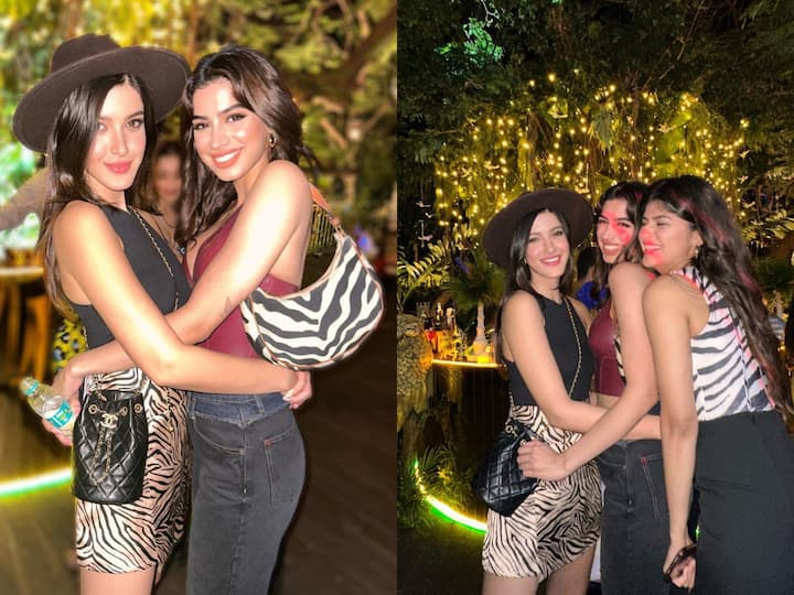 Shanaya Kapoor and Khushi Kapoor seem to be the best of friends in their latest pics. Pictures of their party together were shared by Shanaya on her official social media handle. Check out.