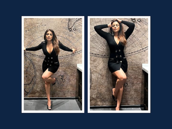 Shama Sikandar posed in a black dress and she looked absolutely stunning in it. Take a look at her pictures.