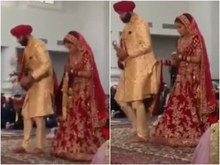 bride is seen correcting mistake of groom on wedding day itself Video: शादी वाले दिन गलती कर रहा था दूल्हा, तभी दुल्हन ने पकड़कर खींच लिया... देखें वीडियो