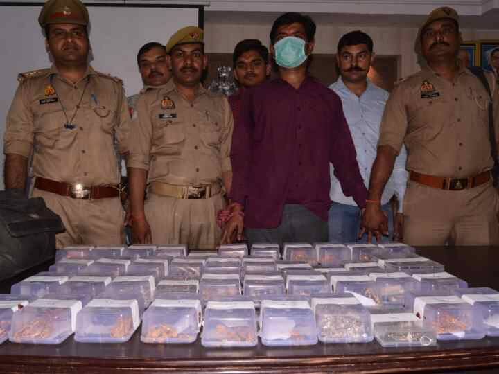 Kanpur police Arrested Bank locker repairer steals jewelery worth 1.5 Crore ANN Kanpur News: कानपुर में बैंक का लॉकर ठीक करने वाला ही निकला चोर, पुलिस ने जेवरात बरामद कर पकड़ा